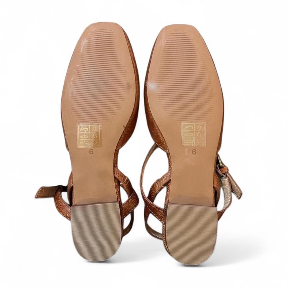 Madewell The Jeanne Slingback Flat in Lizard Embossed Leather - Picture 6 of 11